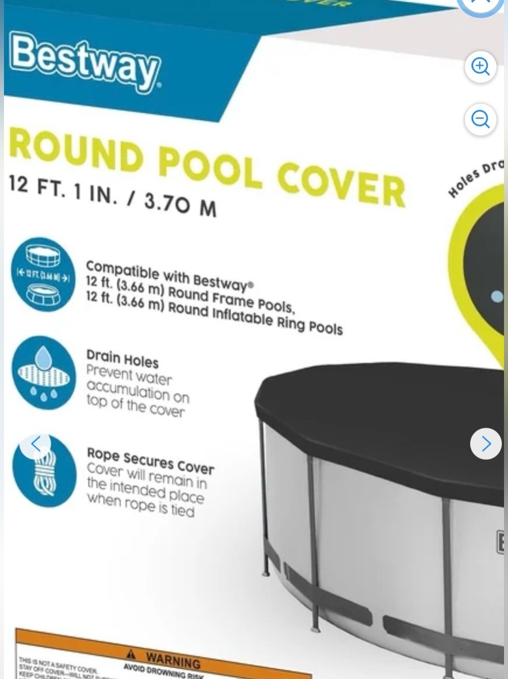 Round pool cover